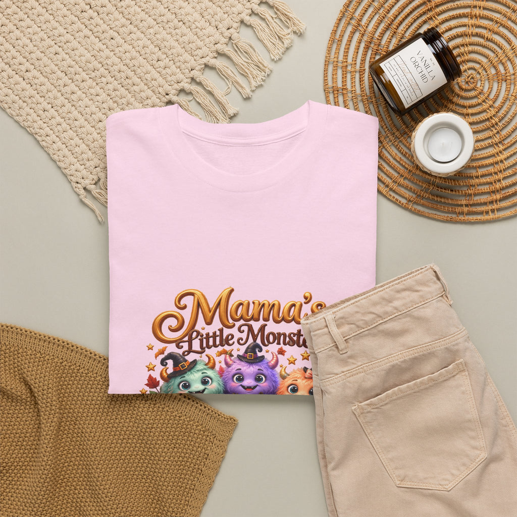 Mama’s Little Monsters Personalized Halloween Shirt – Custom Kids Names Tee – Cute Monster Mom Gift
