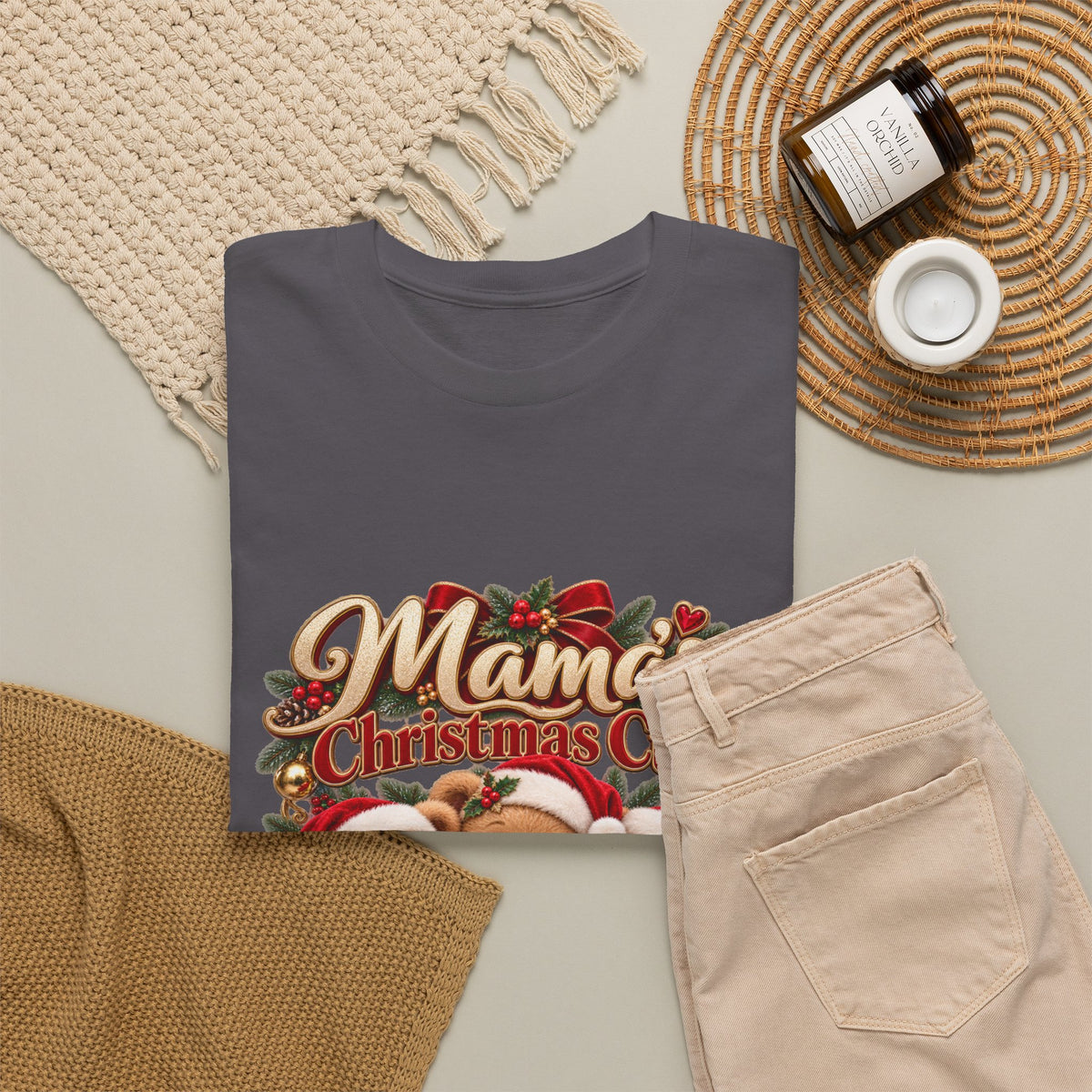 Mama’s Christmas Cubs Personalized Christmas Shirt – Custom Kids Names Teddy Bear Tee