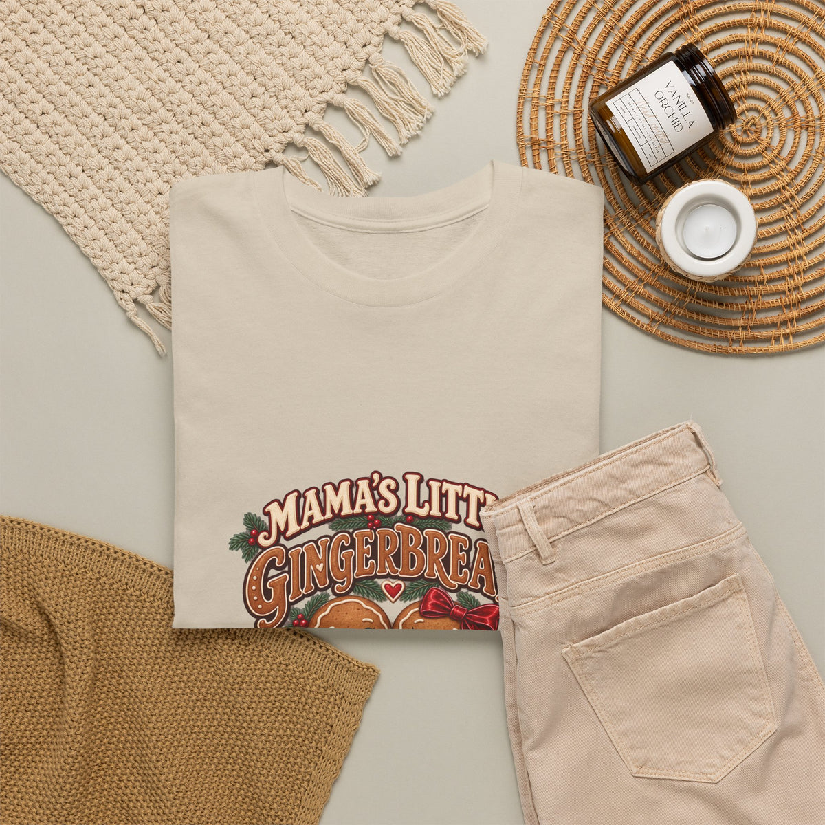 Mama’s Little Gingerbreads Personalized Christmas T-Shirt