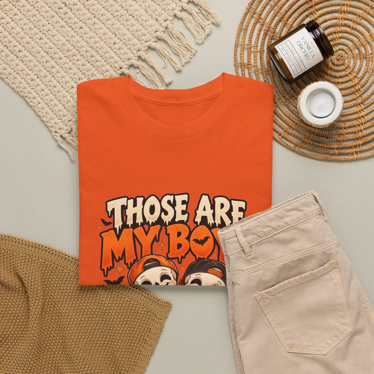 Those Are My Boys Personalized Halloween Shirt – Two Custom Names