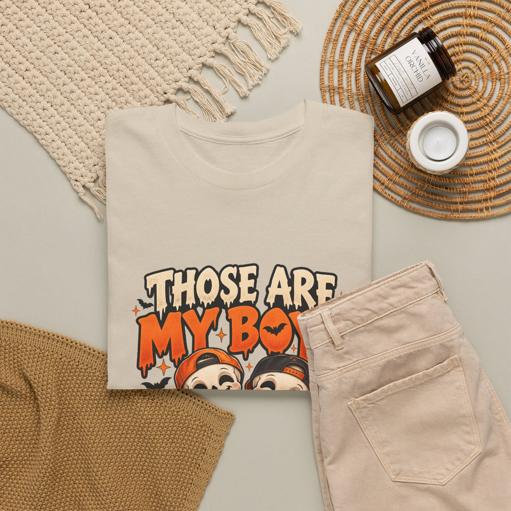 Those Are My Boys Personalized Halloween Shirt – Two Custom Names