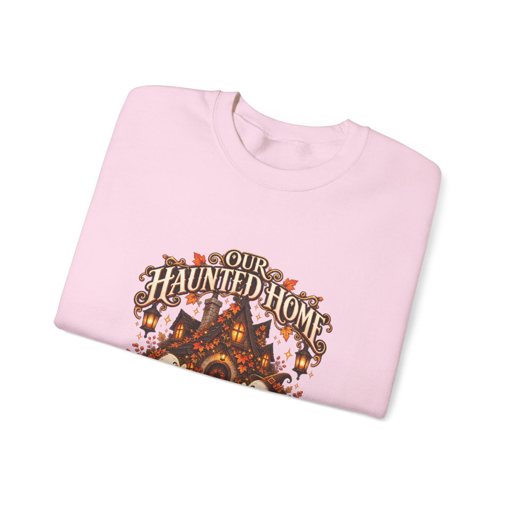 Our Haunted Home Personalized Halloween Sweatshirt – Custom Family Name