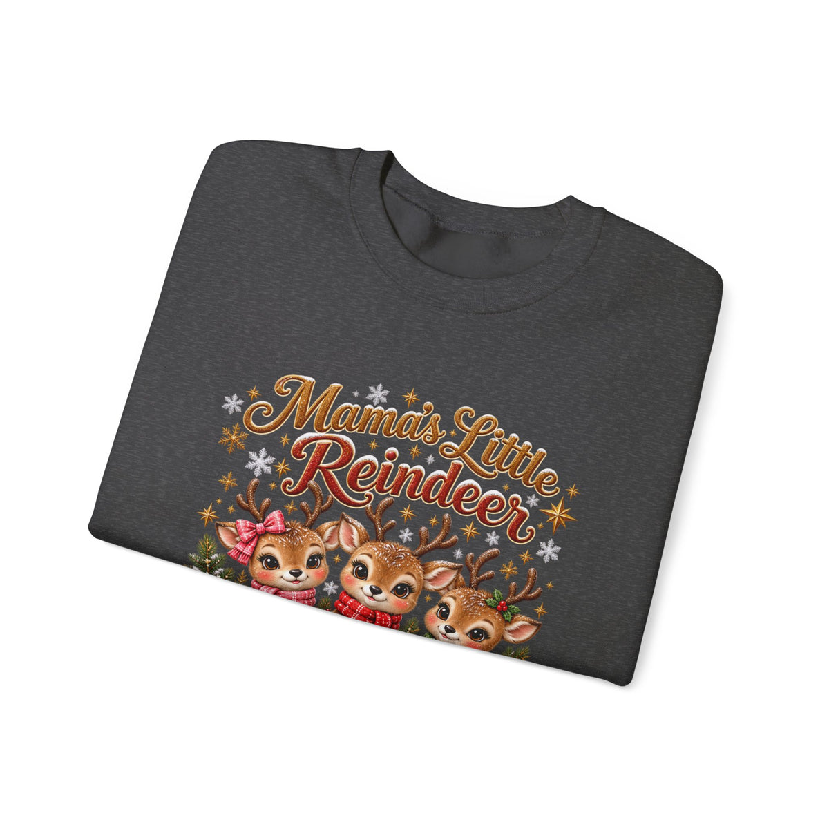Mama’s Little Reindeer Personalized Christmas Sweatshirt – Custom Kids Names