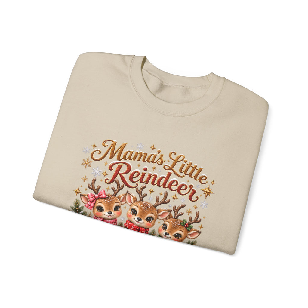 Mama’s Little Reindeer Personalized Christmas Sweatshirt – Custom Kids Names