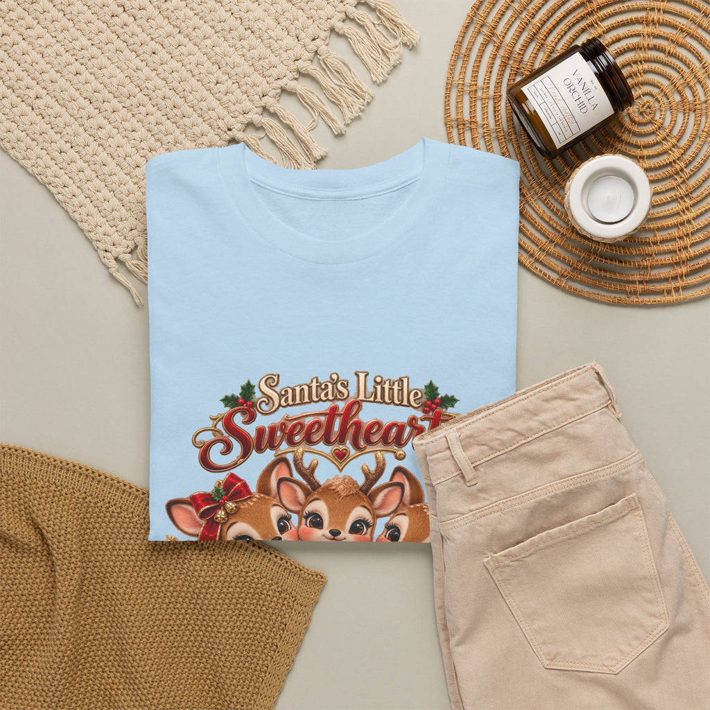 Personalized Christmas Reindeer Shirt – Santa’s Little Sweethearts Custom Kids Names