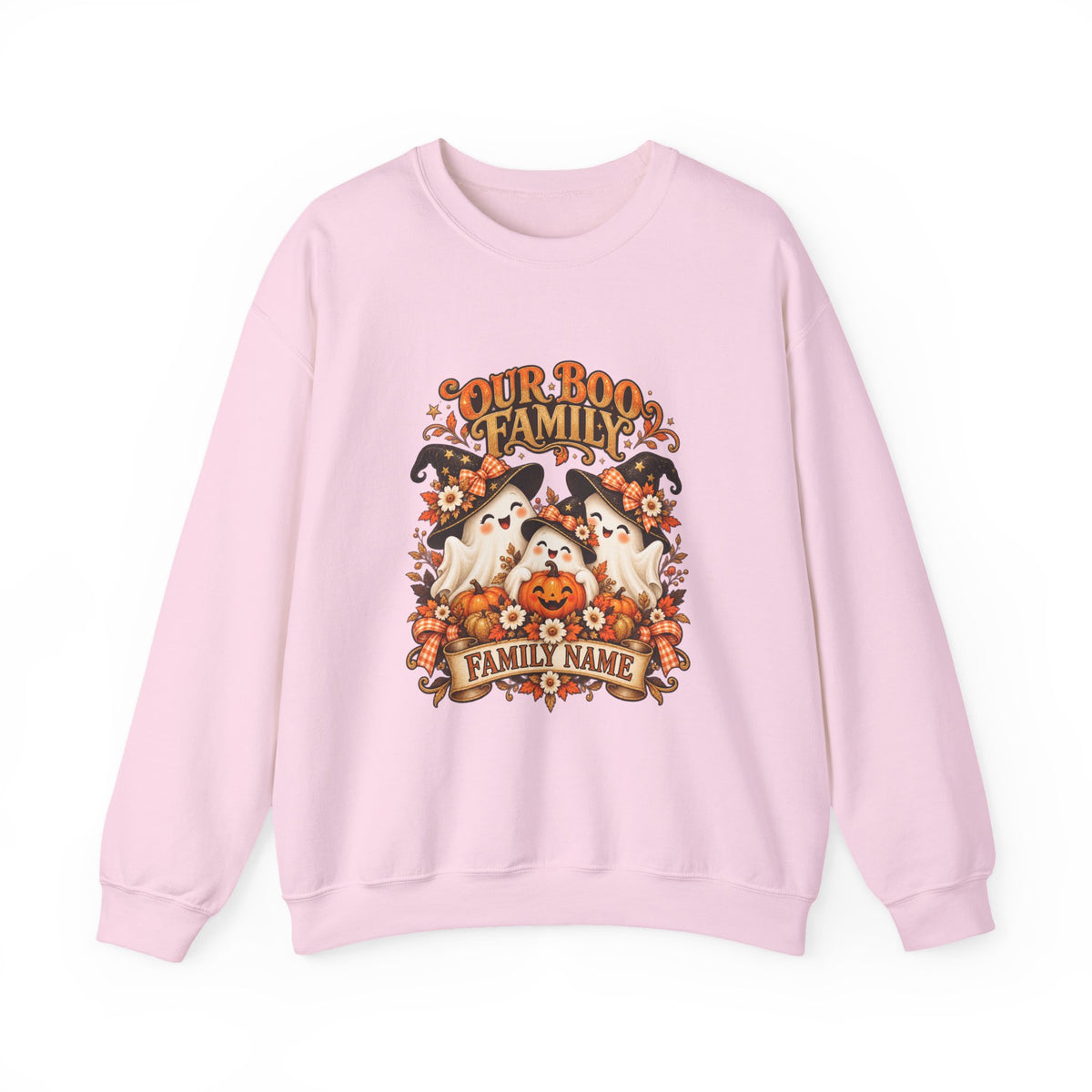 Our Boo Family Personalized Halloween Sweatshirt – Custom Family Name