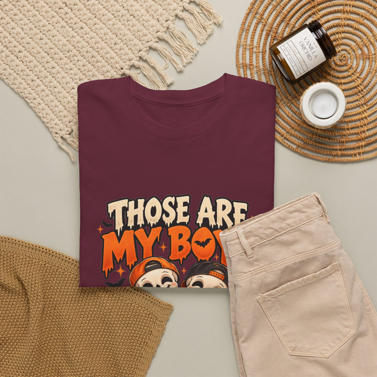 Those Are My Boys Personalized Halloween Shirt – Two Custom Names