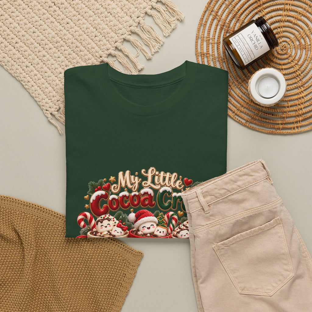 Personalized Christmas Cocoa Crew Shirt – Custom Kids Names Hot Chocolate Mom Tee