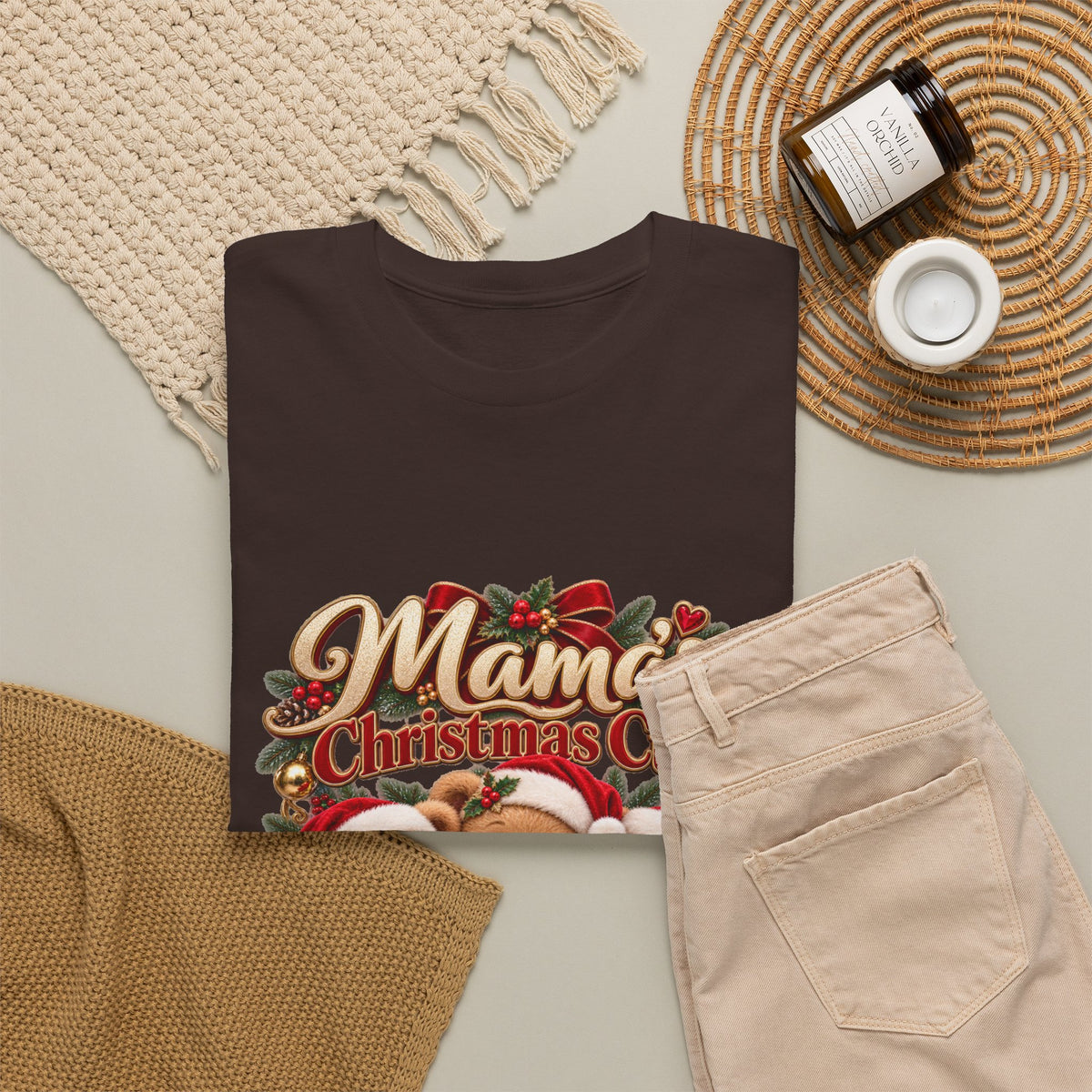 Mama’s Christmas Cubs Personalized Christmas Shirt – Custom Kids Names Teddy Bear Tee