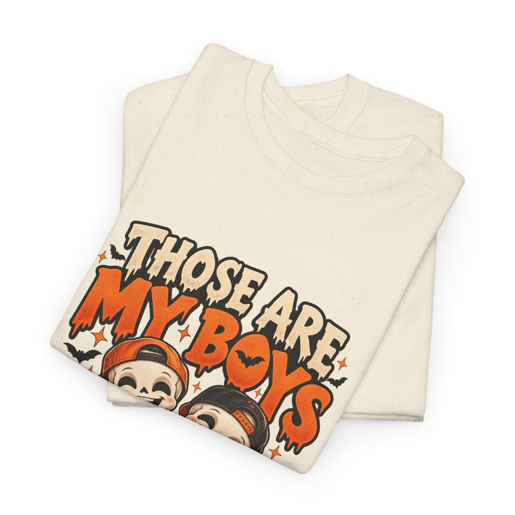 Those Are My Boys Personalized Halloween Shirt – Two Custom Names