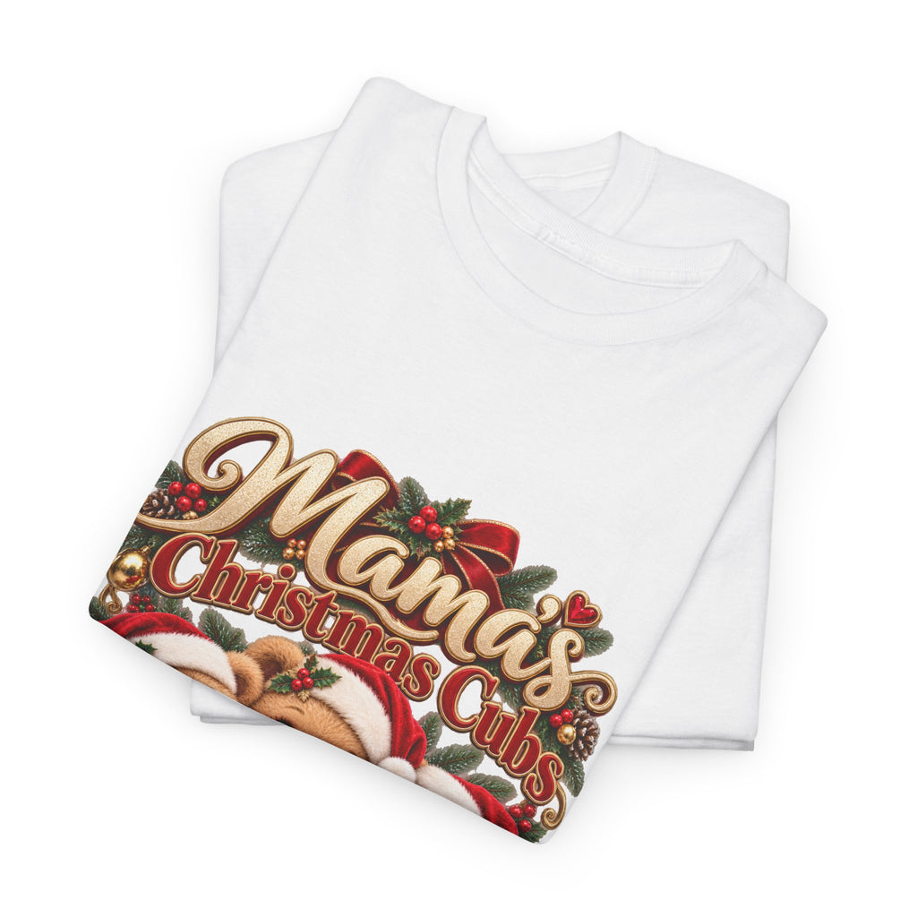 Mama’s Christmas Cubs Personalized Christmas Shirt – Custom Kids Names Teddy Bear Tee