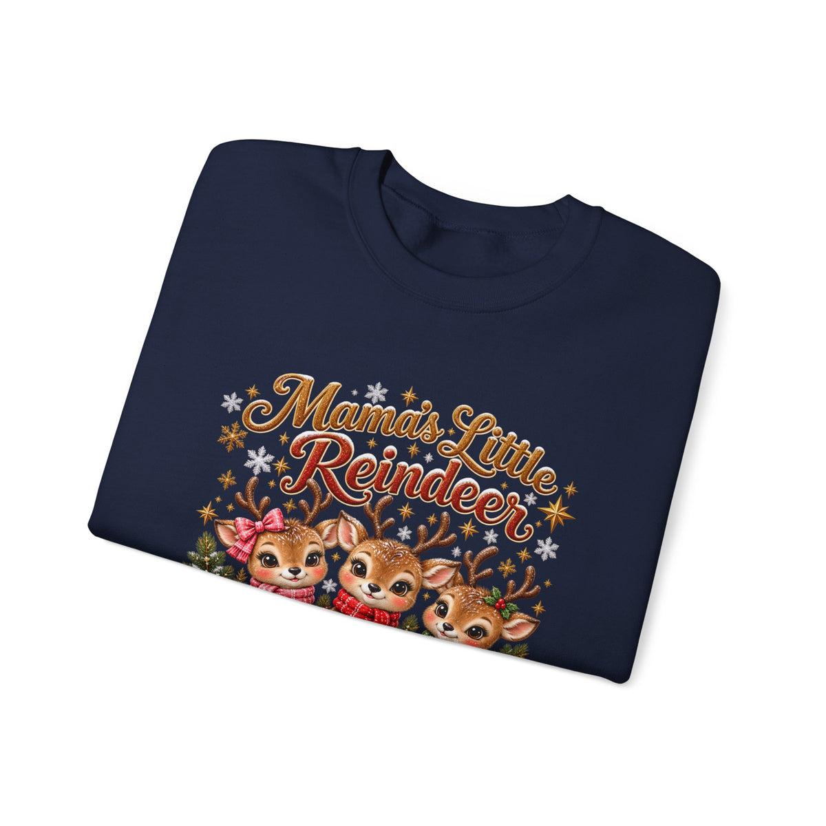 Mama’s Little Reindeer Personalized Christmas Sweatshirt – Custom Kids Names