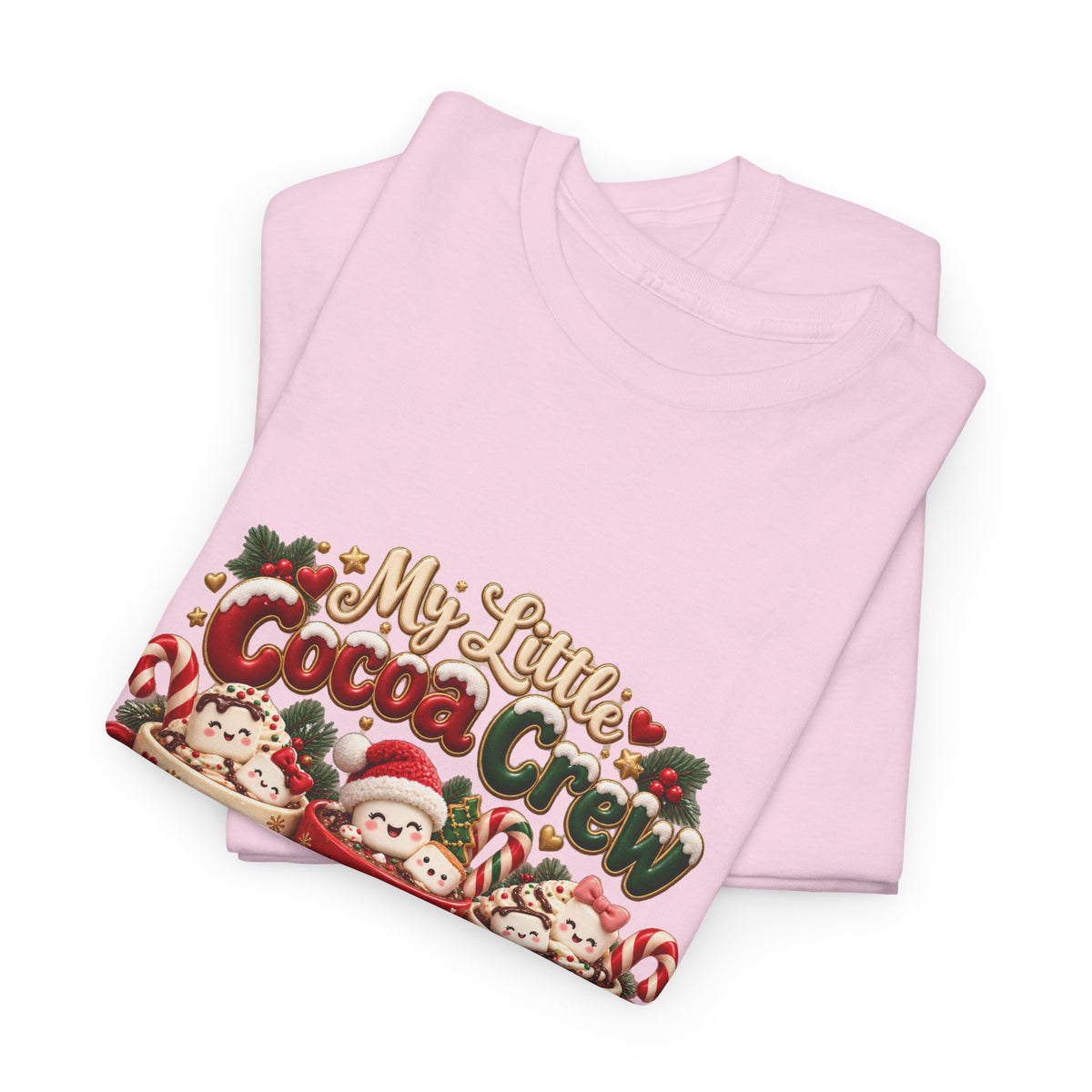 Personalized Christmas Cocoa Crew Shirt – Custom Kids Names Hot Chocolate Mom Tee