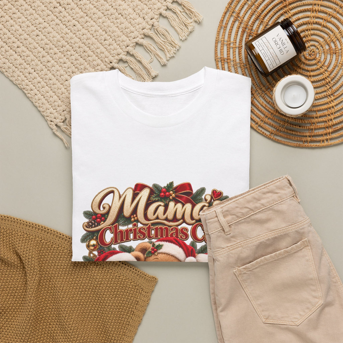 Mama’s Christmas Cubs Personalized Christmas Shirt – Custom Kids Names Teddy Bear Tee