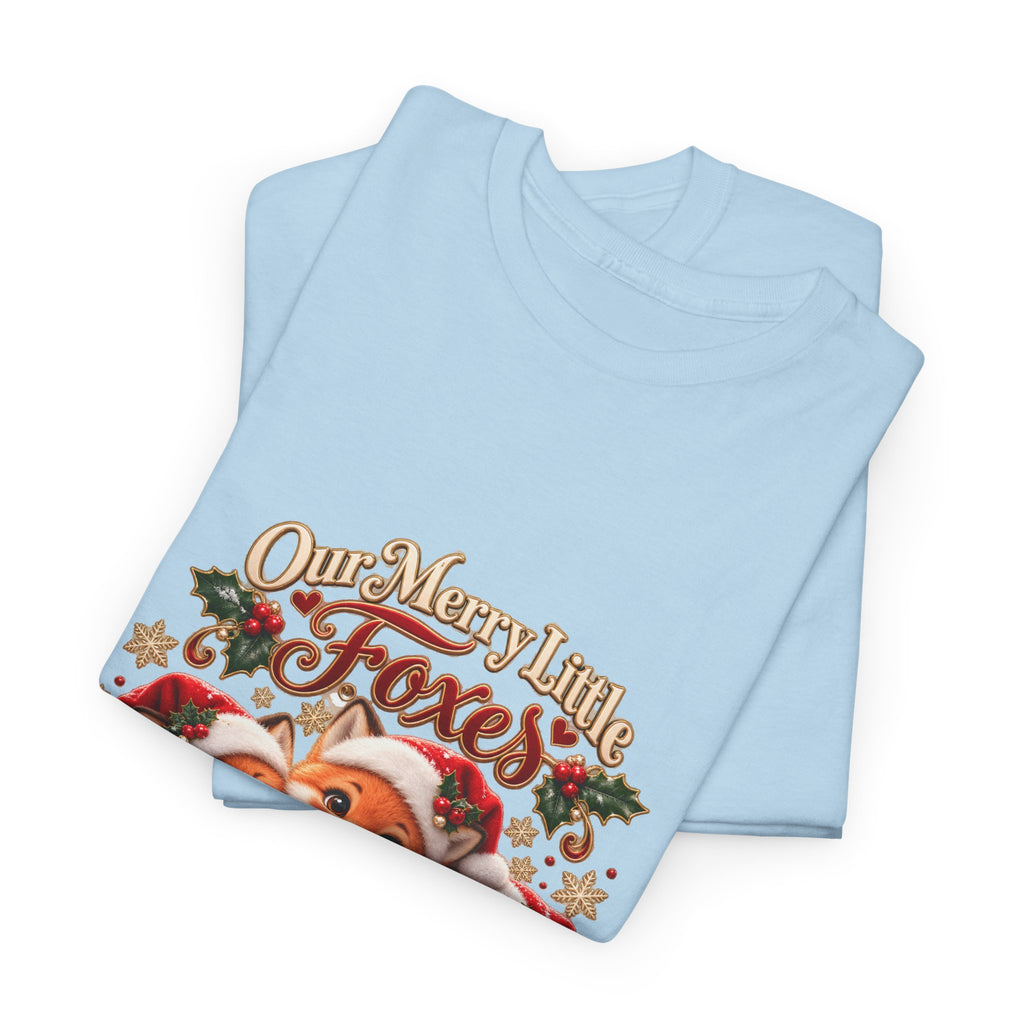Personalized Christmas Fox Family Shirt – Custom Kids Names Holiday Mom Gift