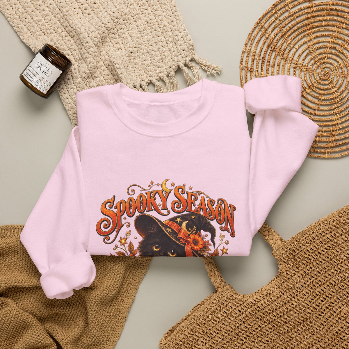 Spooky Season Personalized Halloween Sweatshirt – Custom Name