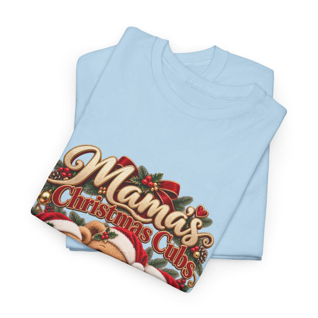 Mama’s Christmas Cubs Personalized Christmas Shirt – Custom Kids Names Teddy Bear Tee