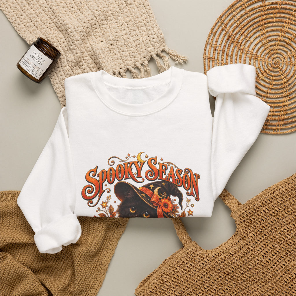 Spooky Season Personalized Halloween Sweatshirt – Custom Name