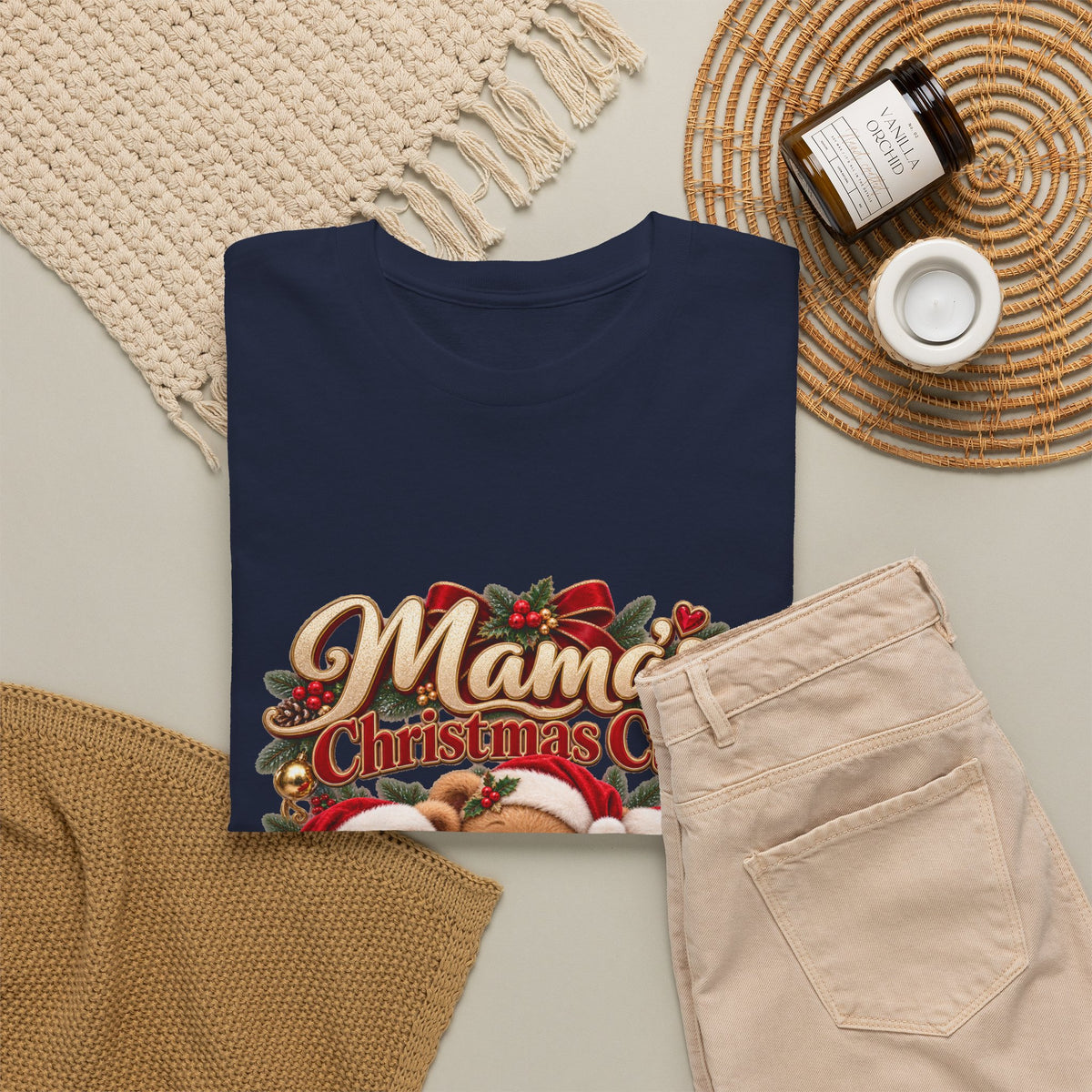 Mama’s Christmas Cubs Personalized Christmas Shirt – Custom Kids Names Teddy Bear Tee