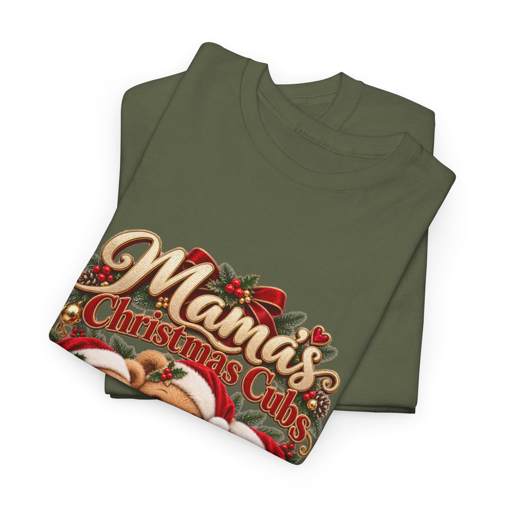 Mama’s Christmas Cubs Personalized Christmas Shirt – Custom Kids Names Teddy Bear Tee