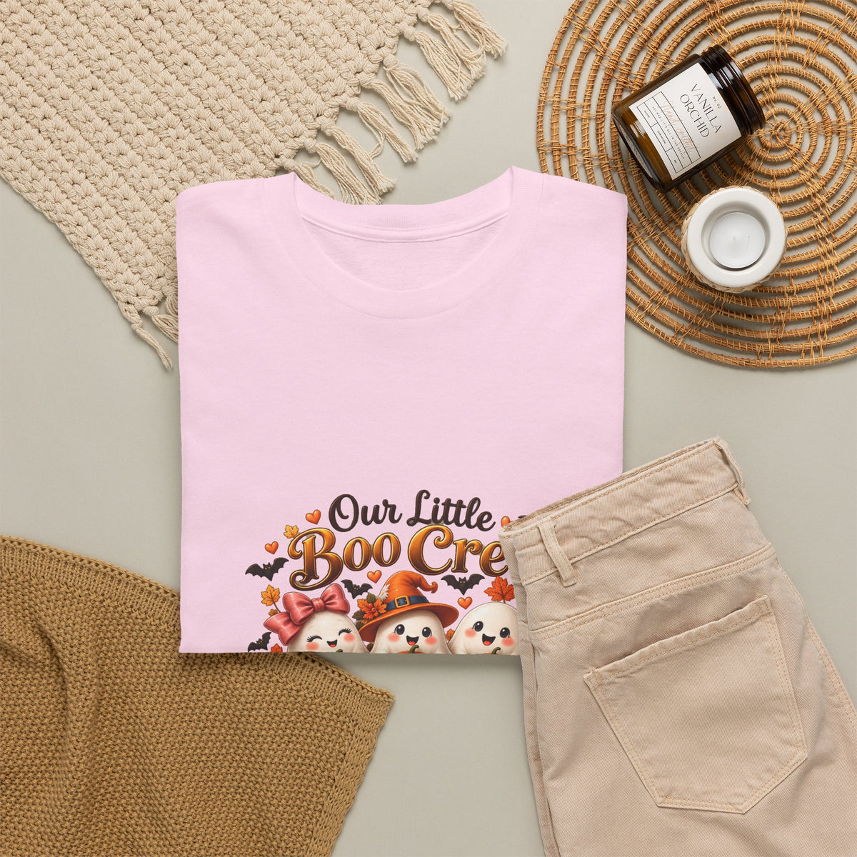 Personalized Boo Crew Halloween Shirt – Custom Kids Names Ghost Tee – Cute Mom Gift
