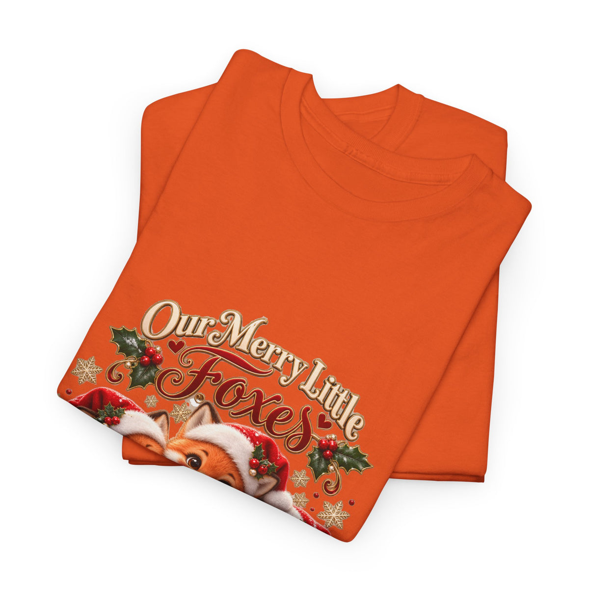 Personalized Christmas Fox Family Shirt – Custom Kids Names Holiday Mom Gift