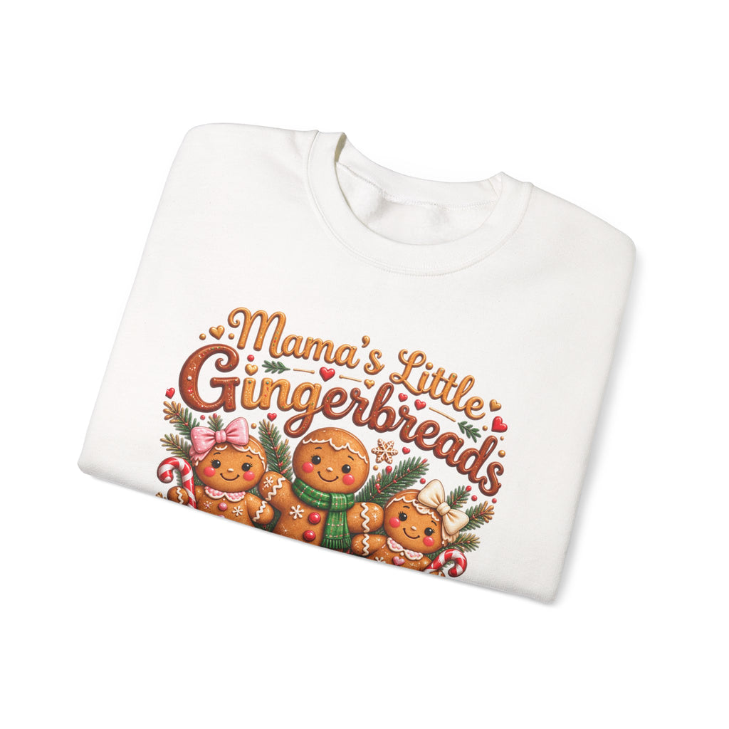 Mama’s Little Gingerbreads Personalized Christmas Sweatshirt – Custom Kids Names
