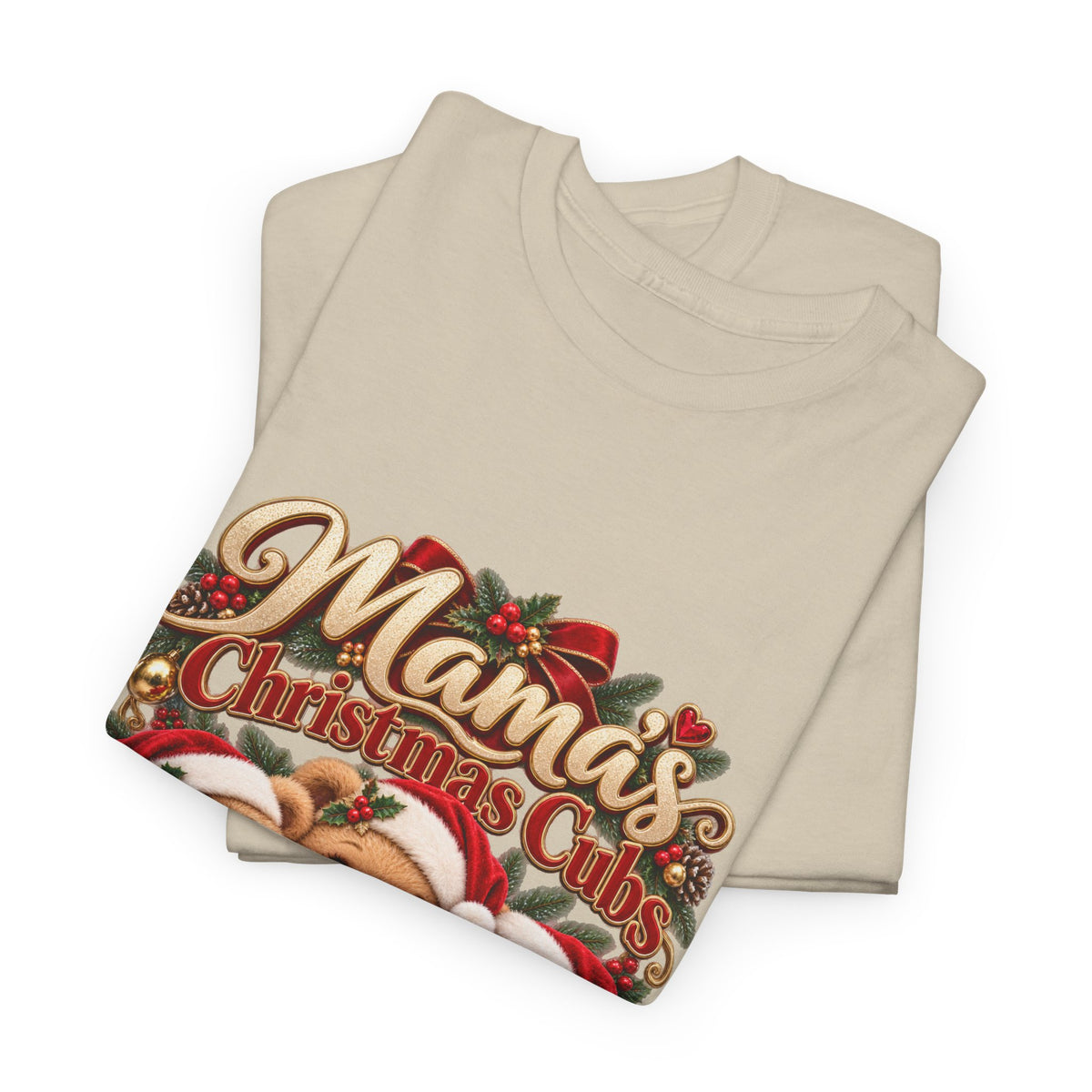 Mama’s Christmas Cubs Personalized Christmas Shirt – Custom Kids Names Teddy Bear Tee