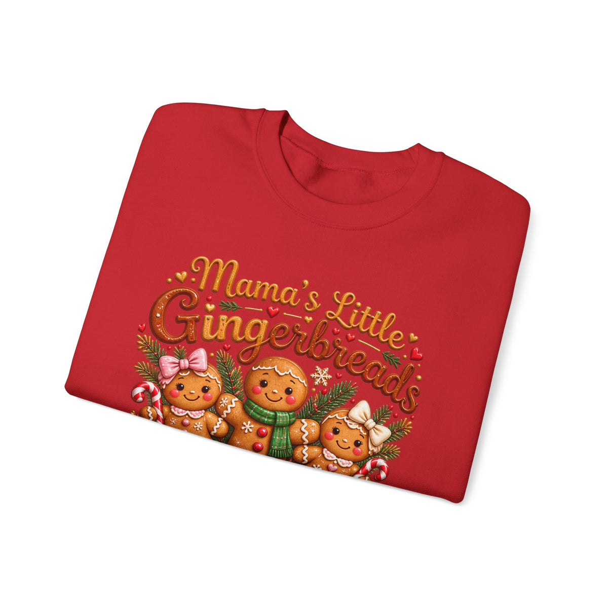 Mama’s Little Gingerbreads Personalized Christmas Sweatshirt – Custom Kids Names