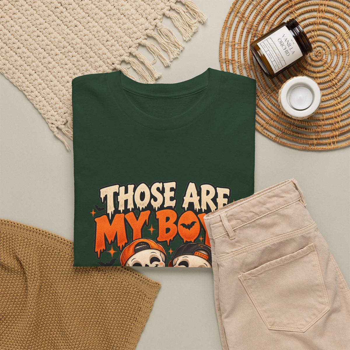 Those Are My Boys Personalized Halloween Shirt – Two Custom Names