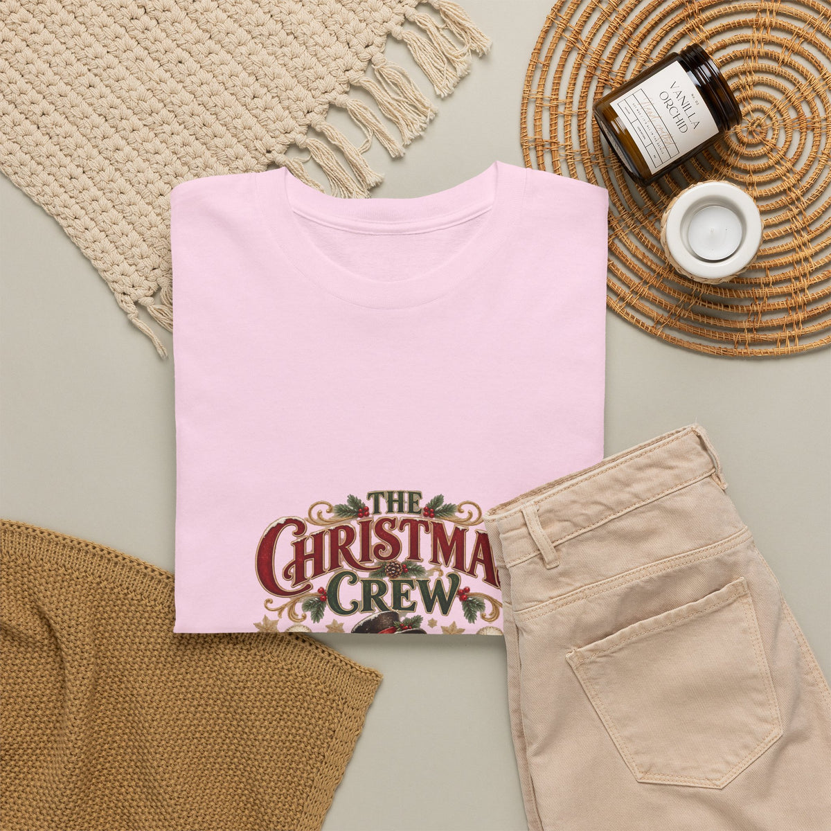 The Christmas Crew Personalized Christmas T-Shirt