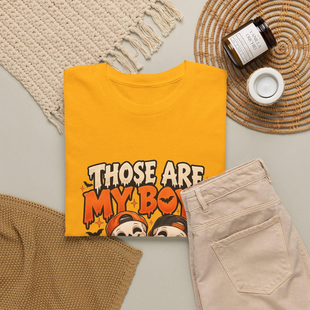 Those Are My Boys Personalized Halloween Shirt – Two Custom Names