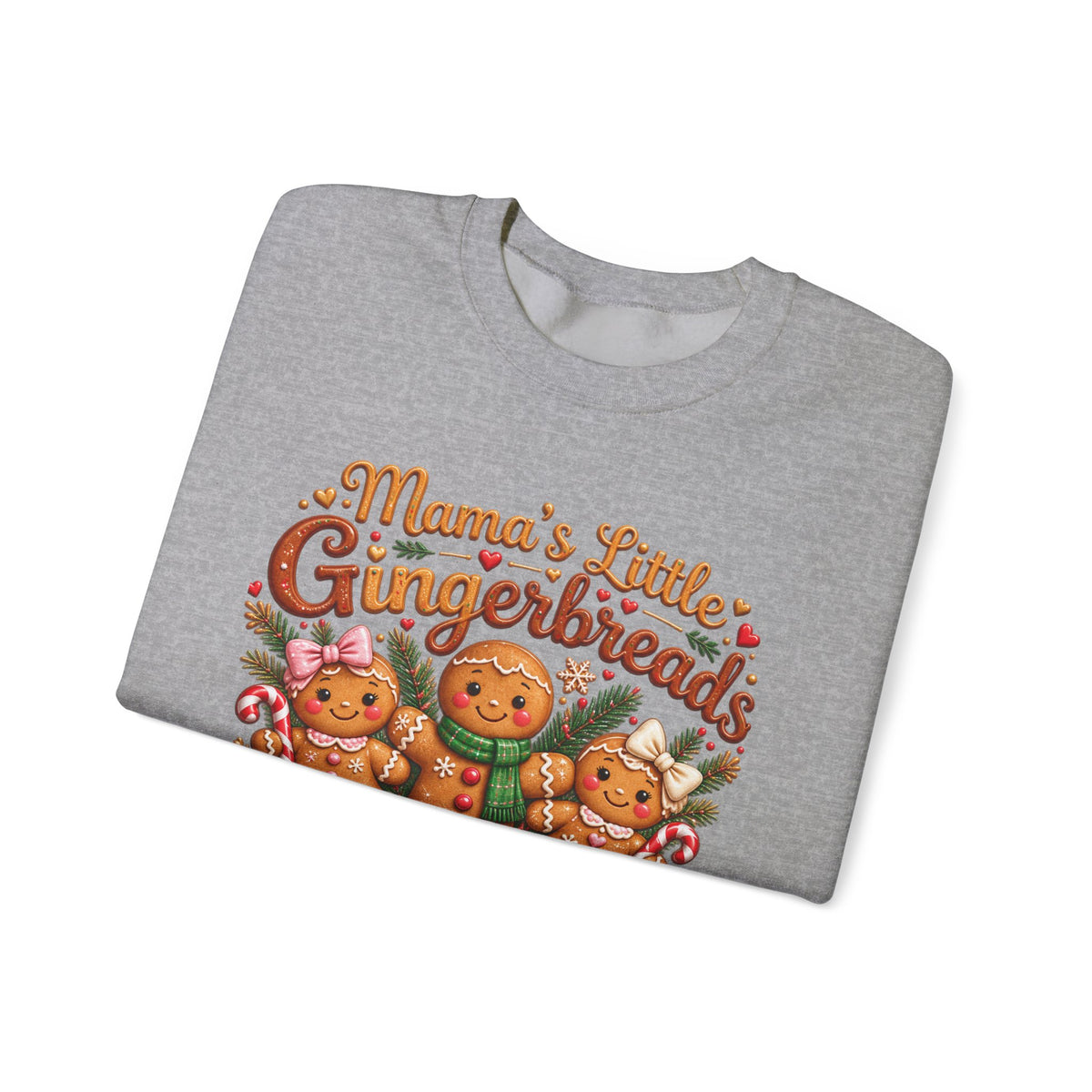 Mama’s Little Gingerbreads Personalized Christmas Sweatshirt – Custom Kids Names