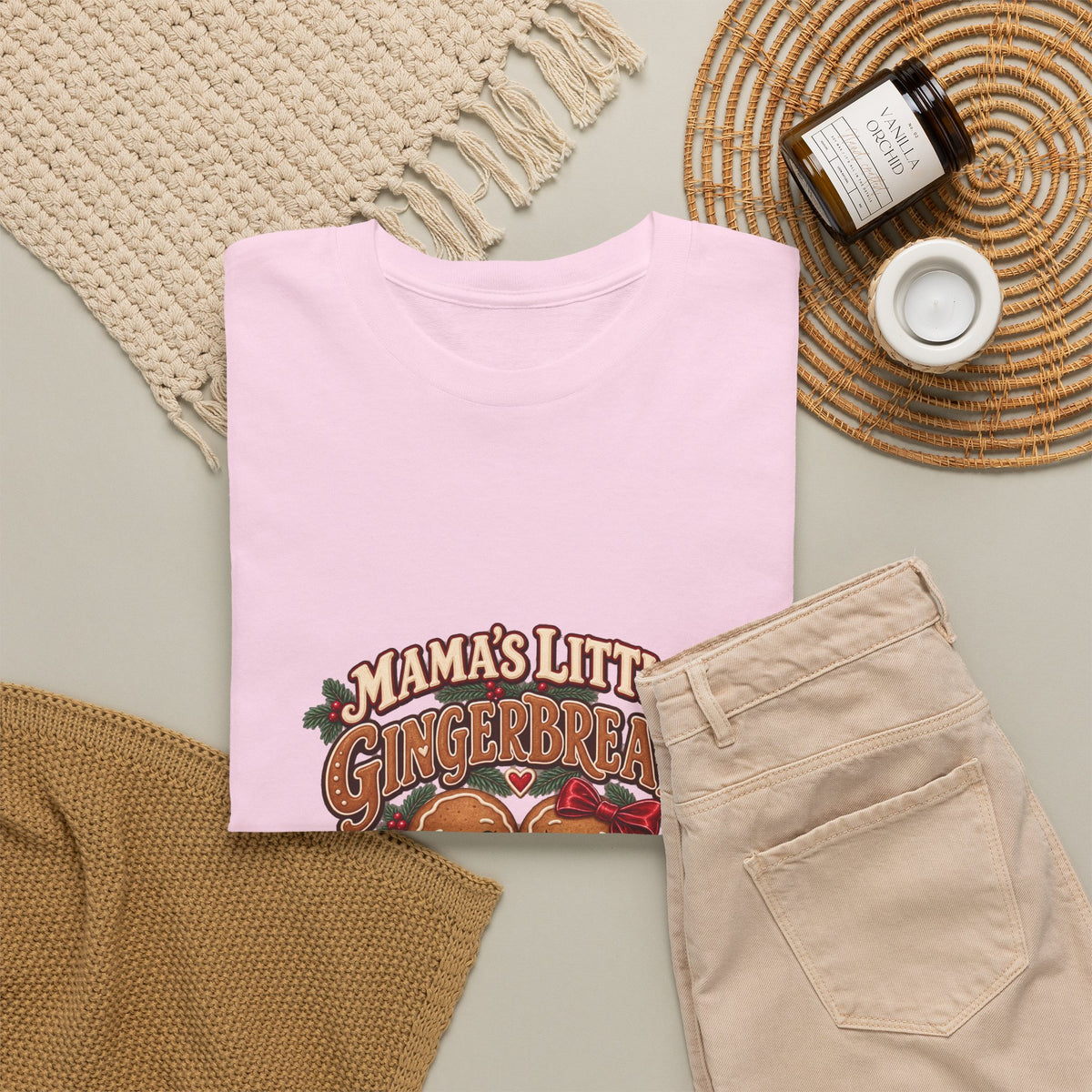 Mama’s Little Gingerbreads Personalized Christmas T-Shirt