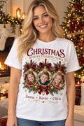 Christmas with My Favorite People personalized photo shirt lifestyle mockup