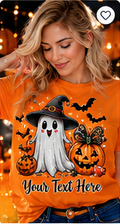 Personalized Halloween Witch Player T-Shirt – Custom Name & Number