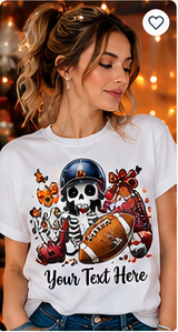 Personalized Halloween Ghost Player T-Shirt – Custom Name & Number