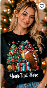 Personalized Christmas Tree T-Shirt – Custom Name Holiday Tee