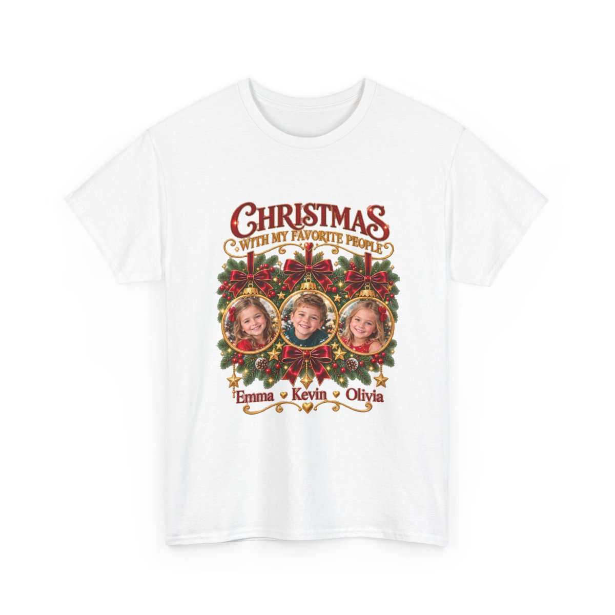 Supplier preview of personalized Christmas photo shirt