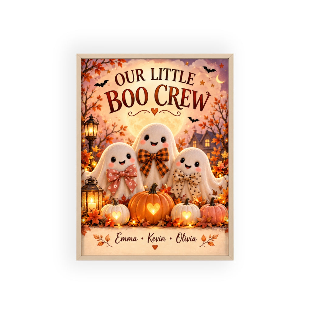 Our Little Boo Crew framed print supplier preview