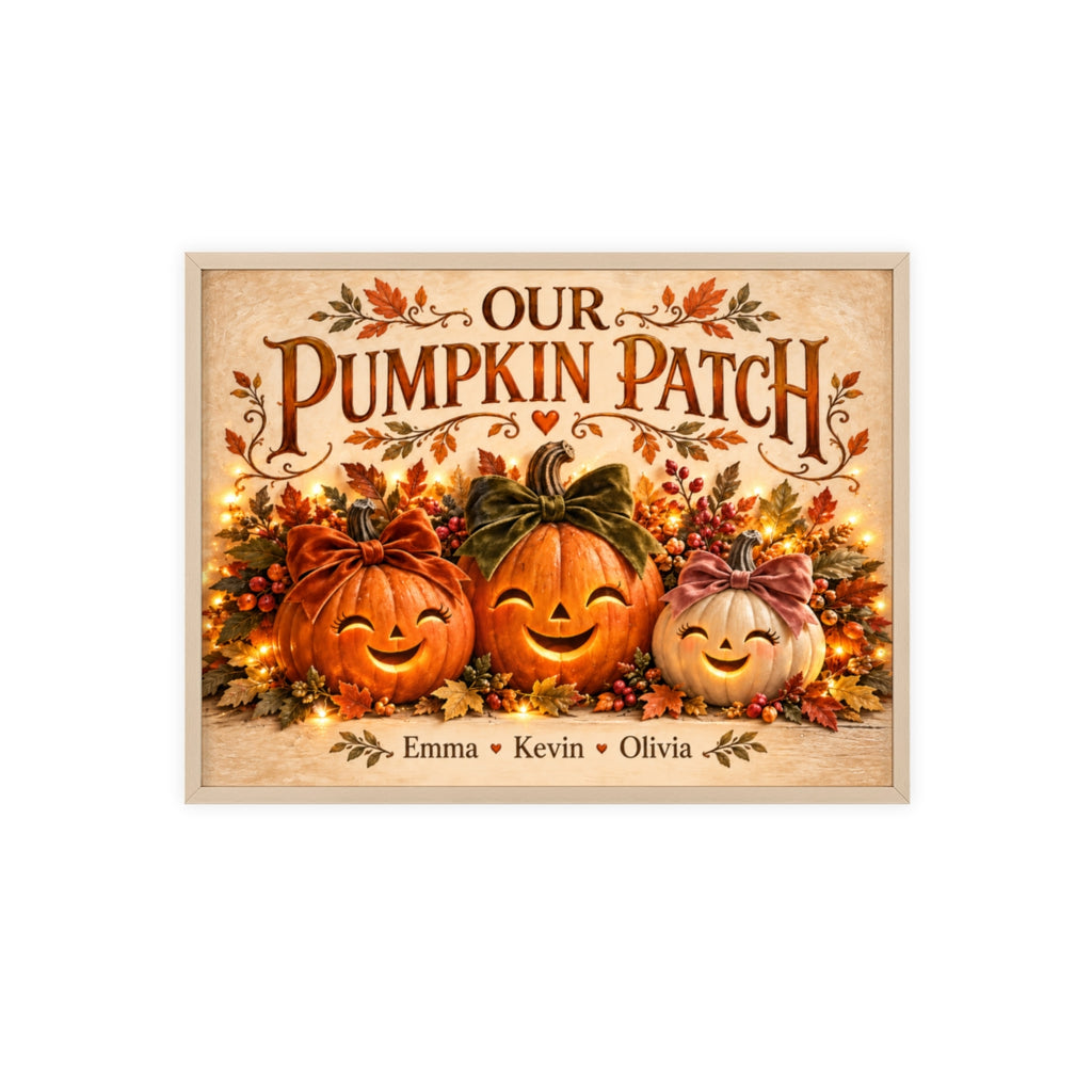Our Pumpkin Patch framed print supplier preview