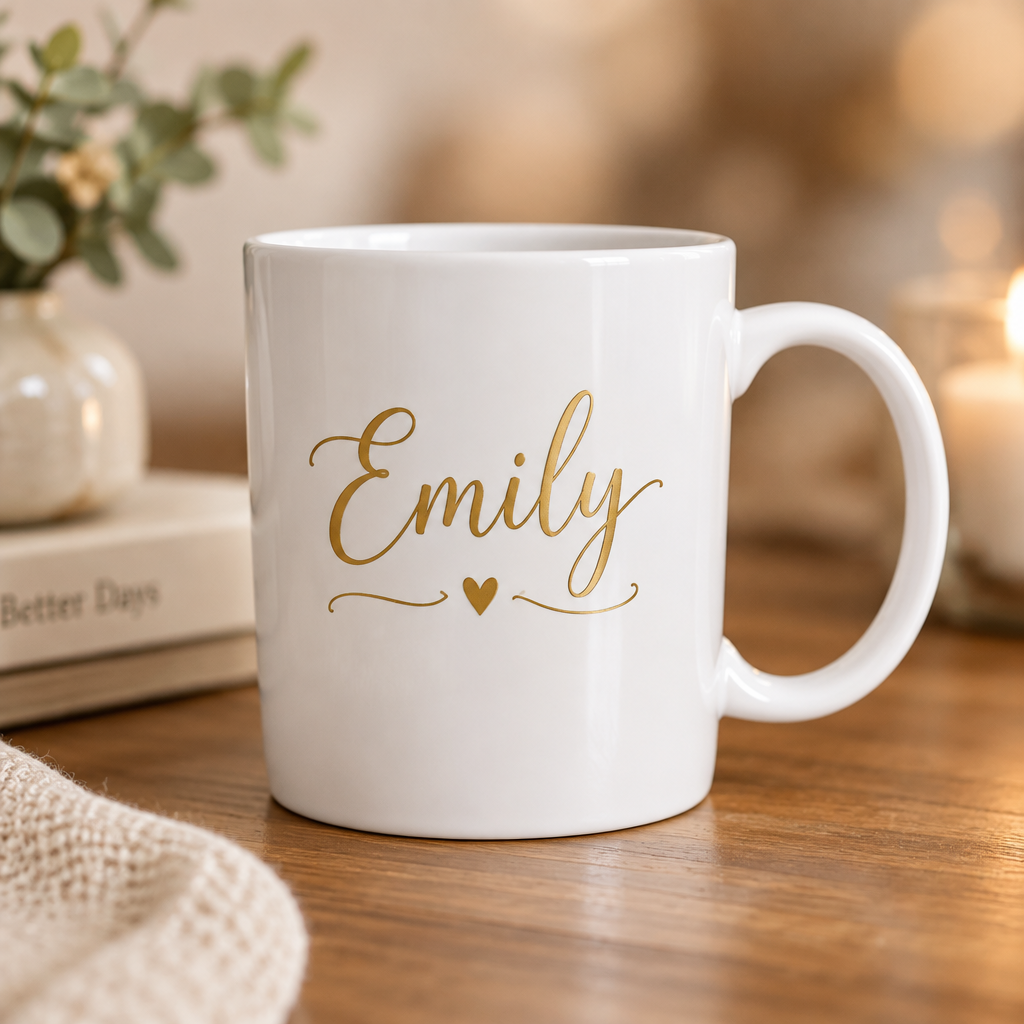 Personalized Name Mug – Custom Name & Message Gift